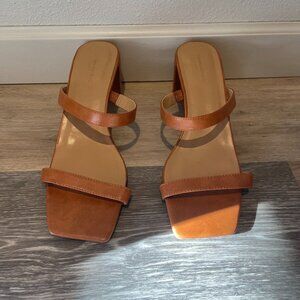 Banana Republic Cognac Strappy Sandals